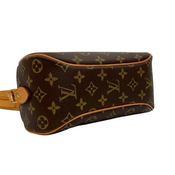 LOUIS VUITTON Vintage Brown Monogram Leather Pochette Shoulder Bag - Picture 7 of 10